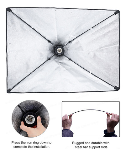 Kit Iluminacion Fotografia Set De Iluminación Softbox 45 W
