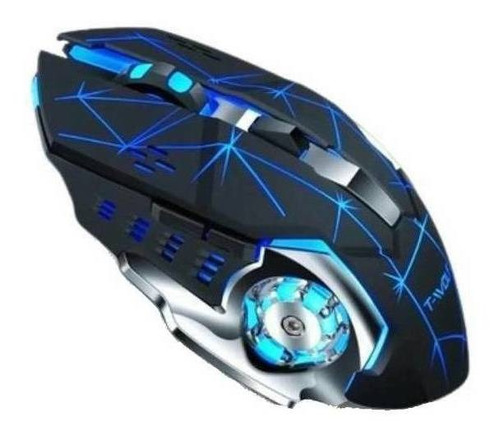 Mouse gamer de juego inalámbrico recargable T-Wolf  Q13 star black