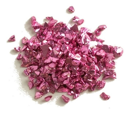 Piedra Cristal Tritu Resina Art Decorativo 5 Gramos Color Rosa Oscuro
