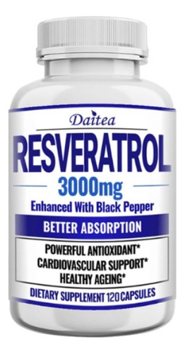 Resveratrol 3.000mg 120 Cápsulas