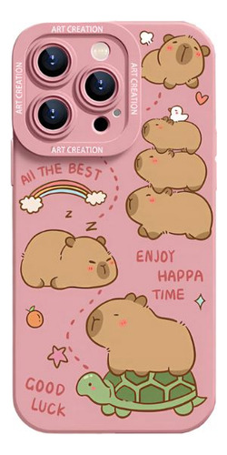 Carcasa Funda Silicona iPhone 16 Pro Capibara Antigolpes