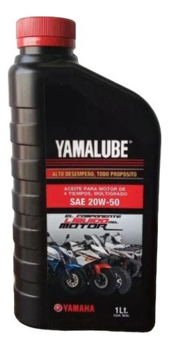 Aceite 20w-50 Mineral Caja C/12 Lts Marca Yamalube