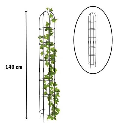 Tutor De Hierro Plantas Trepadoras Enredadera Arco Reja Guia