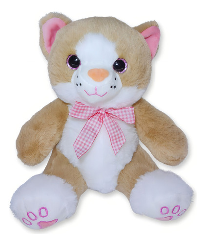 Gato De Pelúcia Sentado Fofinho Ideal Para Dormir Arlo