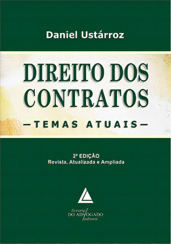 Direito Dos Contratos, De Ustárroz Daniel. Livraria Do Advogado Editora Em Português