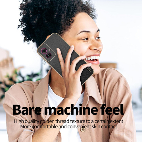 Funda Protectora Para Realme C75 4g Resistente A Los Arañazos, Lujosa, Marco Galvanizado, Piel De Seda