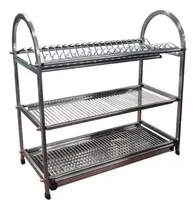 Comprar Escurridor Escurre Plato Vajilla 3 Pisos Acero Inox 57x26x56