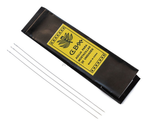 Imagen 4 de 4 de Agujas Para Mostacilla Marca Cbx X 25 Unidades