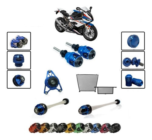 Kit Slider F1 Procton Racing Bmw S1000rr 2020 A 2022 - 11pçs