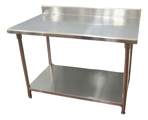 Mesa De Trabajo Gastronómica Moretti Acero Inoxidable 140cm