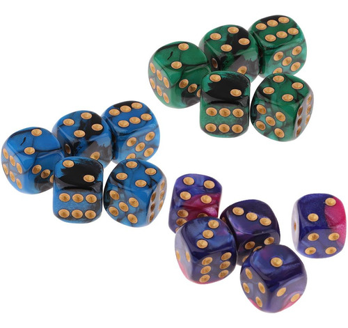 4 Paquete De 2-4 Dados De Juego De 5x6 Caras, Dados 4 Piezas