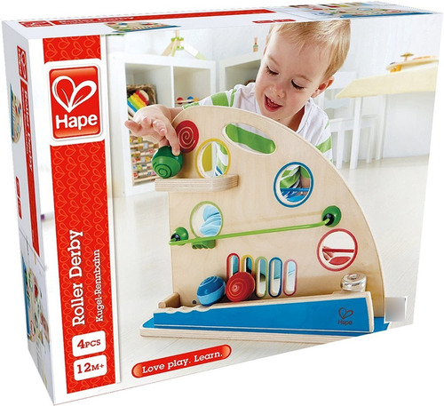 Imagen 7 de 7 de Derby Roller De Madera Para Niños Pequeños