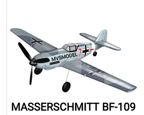 Planta Pdf Caça Masserschmitt Bf-109 Para M.balsa Corte Cnc.