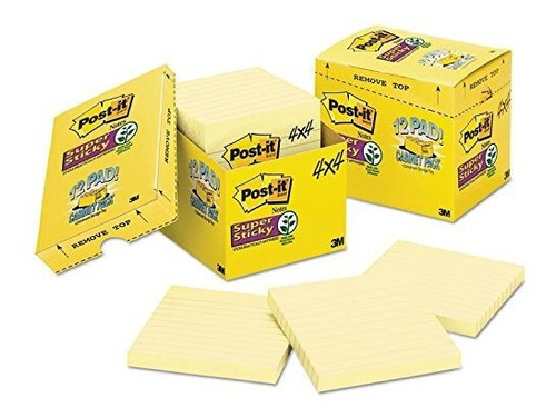 Mmm67512sscp - Post-it De Super Sticky Notes.