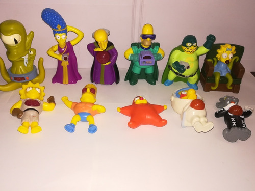 Figuras The Simpson Promocionales Burguer King Lote 11 Pzas