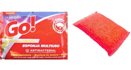 Esponja Multiuso Antibacterial Cocina Teflon / 60 Unid