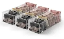 Comprar Kit Com 3 Organizadores Tipo Colméia Cu002F 10 Separadores Cor Transparente