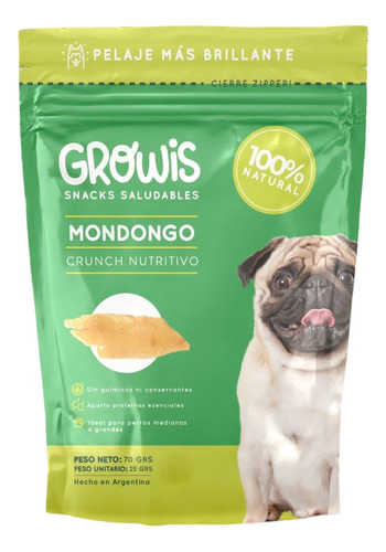 3 Packs Mondongo Growis Snack Natural Para Perros