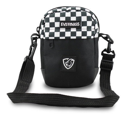 Imagem 3 de 10 de Bolsa Pochet Necessaire Shoulder Bag Everbags Combate Xadrez