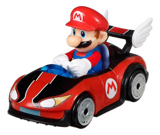 Hot Wheels Mario Kart Mario Con Wild Wing Racer