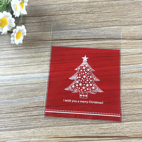 ¡ 200 Bolsas De Celofán Navideñas Con Diseño De Árbol De
