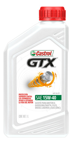 Aceite Castrol Mineral Gtx 15w40 1 L