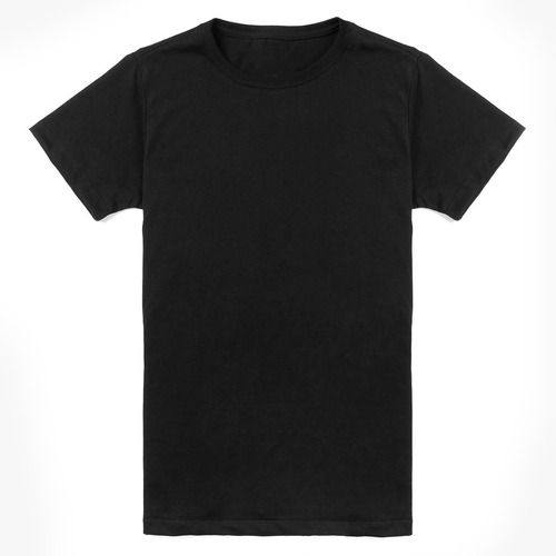 Imagem 1 de 2 de Camiseta Básica Lisa - Modelagem Antiga Preto, Branco, Listr