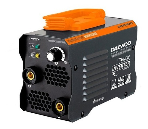 Soldadora inverter Daewoo MINIDWMMA MINIDW100MMA MINIDW100MMA negra y naranja 50Hz 220V