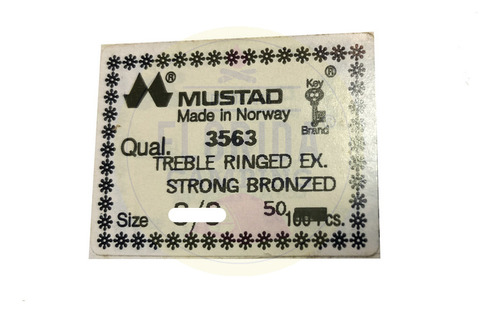 Anzuelos Mustad Noruego Serie 3563 Triple N*3/0 X 5 Un