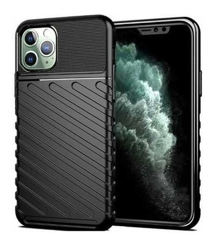 Capa Gel Anti-impacto Listra P Apple iPhone 11 Pro Max Preta