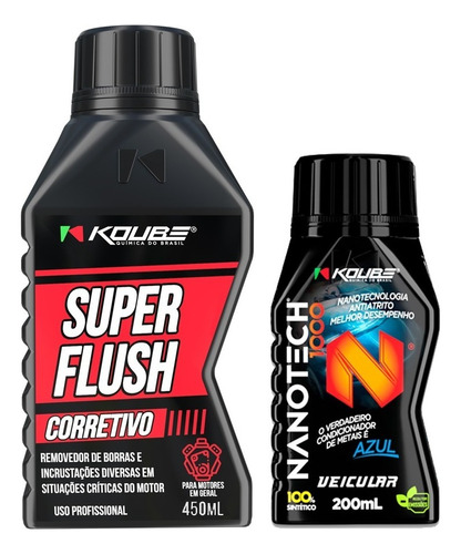 Kit 1 Motor Super Flush Corretivo + 1 Nanotech 1000 Koube