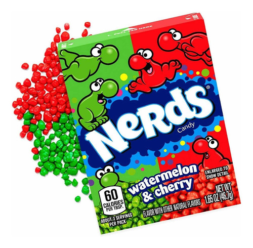 Dulces Americanos Importados Wonka® Nerds® Sandía Cereza