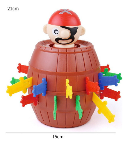 Barril Pirata Grande Cubo De Juguete Novedoso Juego Fiesta