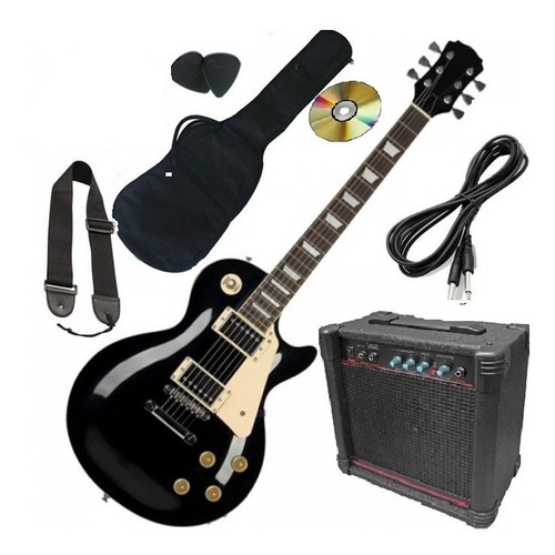 Gran Pack Guitarra Electrica Lespaul Amplificador Accesorios