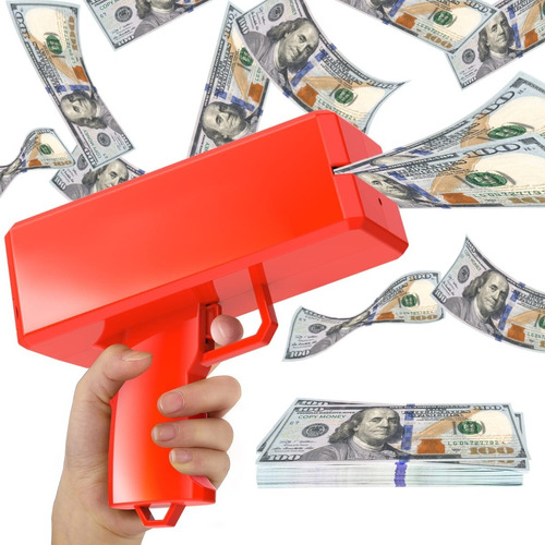 Pistola Lanza Billetes Cash Money Super Gun