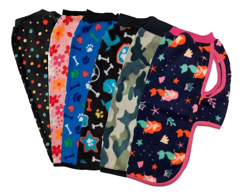 Ropa Abrigo Poncho Capa Polar Estampado Mascotas Talle 10