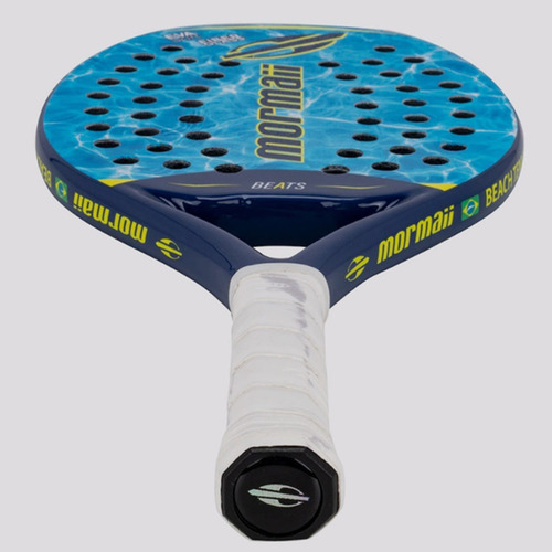 Raquete Beach Tennis Mormaii Beats Com Capa E 3 Bolinhas Itf Cor Azul