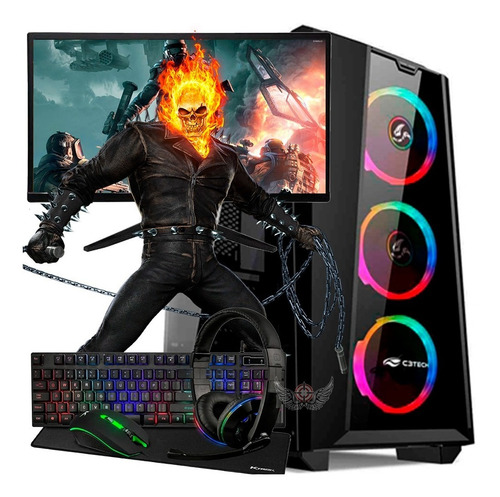 Pc Game Intel Completo I7 Kit Rx 580 / 16gb Ram + Monitor 31