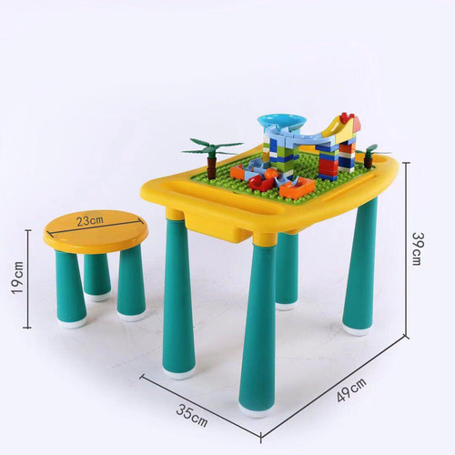 Mesa Didactica Con Juego De Bloques Para Niños Incluye Silla