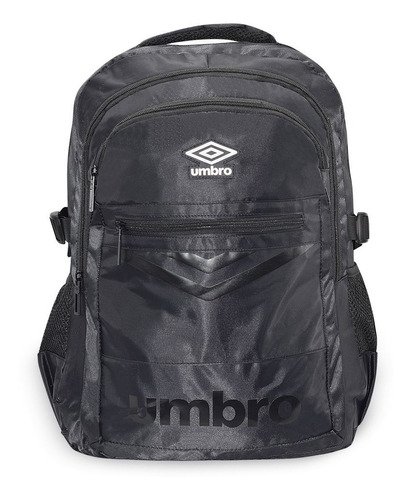 Mochila Umbro® Casual Impermeable Con Porta Laptop Hasta 17 Color Negro