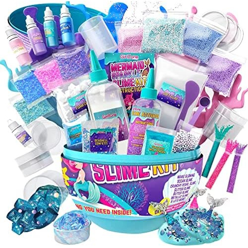 Egg Surprise Mermaid Sparkle Slime Kit Niñas Mide 9 5 ...