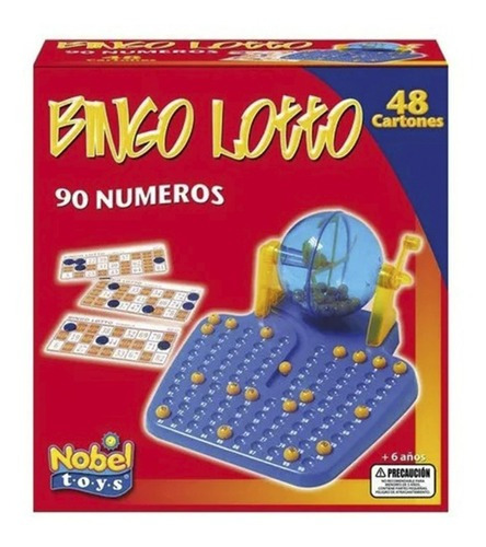 Juego De Salon Bingo Lotto Nobel Toys