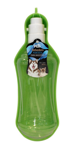 Bebedero Portátil Viaje 500 Ml P/ Mascotas Diseño Fancy Pets