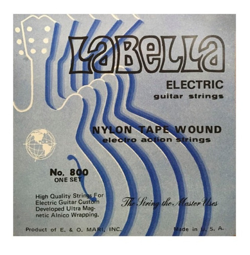 4 Cuerdas La Bella Guitarra Eléctrica Nylon Tape Wound