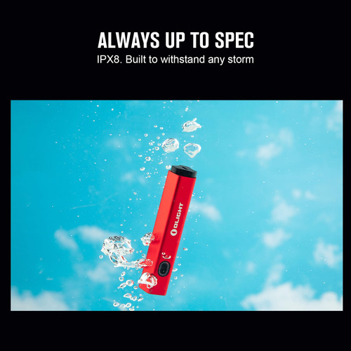 Linterna Olight Diffuse Recargable Edc 700 Lúmenes Roja