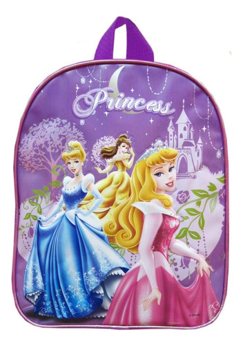 Mochila Espalda Jardin Disney Princesas Wabro #2 Mundomanias Color Violeta Oscuro Diseño De La Tela A
