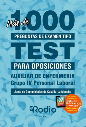 Libro: Auxiliar De Enfermería. Grupo Iv. Personal Laboral. J