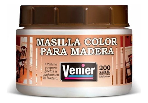 Masilla Para Maderas Venier Varios Colores 200gr Original 