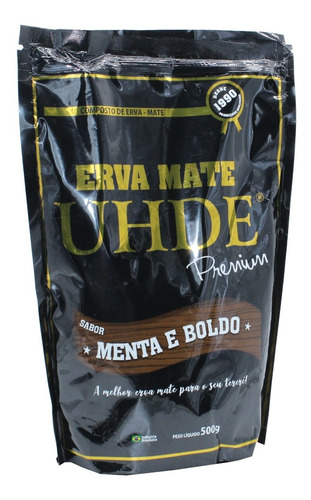 Erva Mate Para Terere Uhde Menta E Boldo Linha Premium 500g