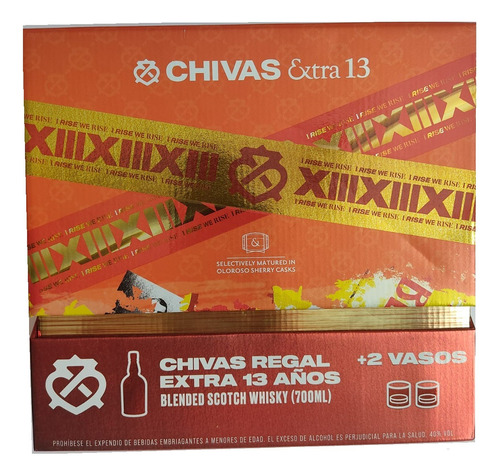 Chivas Regal Extra 13 Años + 2 - mL a $264